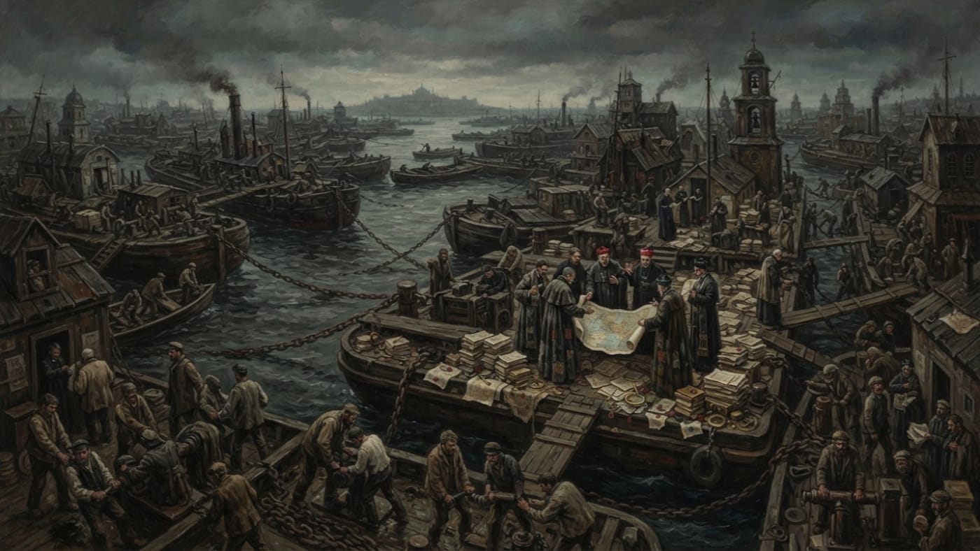 Great Reparishing of A.S. 93 — Great Reparishing of A.S. 93, rendered as oil-painting.