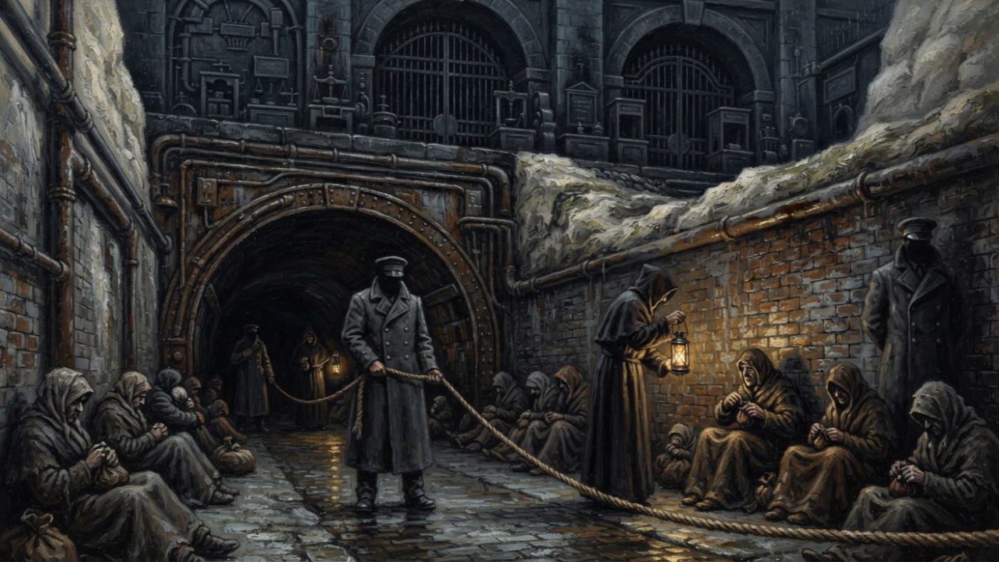 Grief Lane — Grief Lane, rendered as oil-painting.