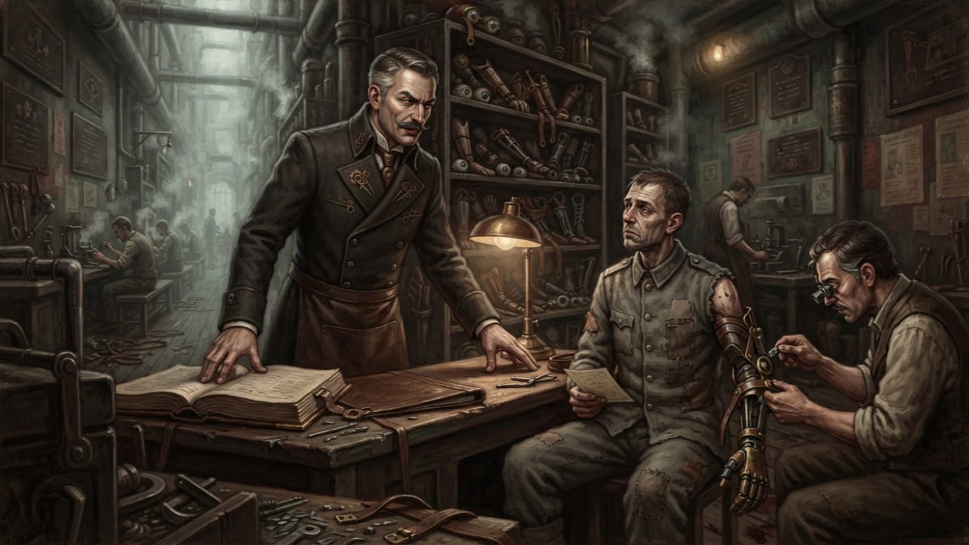 Guildmaster Joryn — Guildmaster Joryn, rendered as oil-painting.