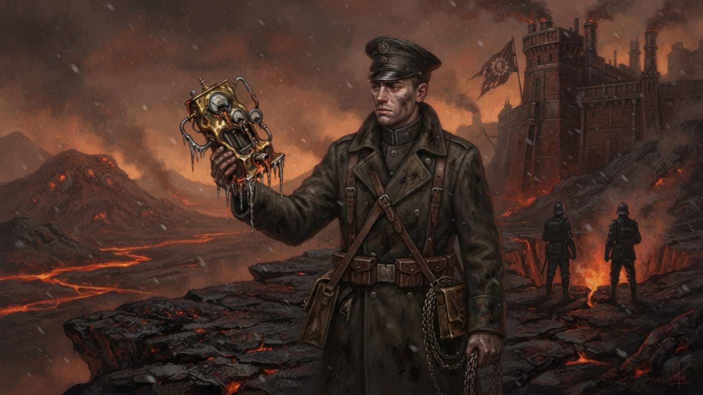 Surveyor-Lieutenant Hadrien Vesk — Surveyor-Lieutenant Hadrien Vesk, rendered as oil-painting.