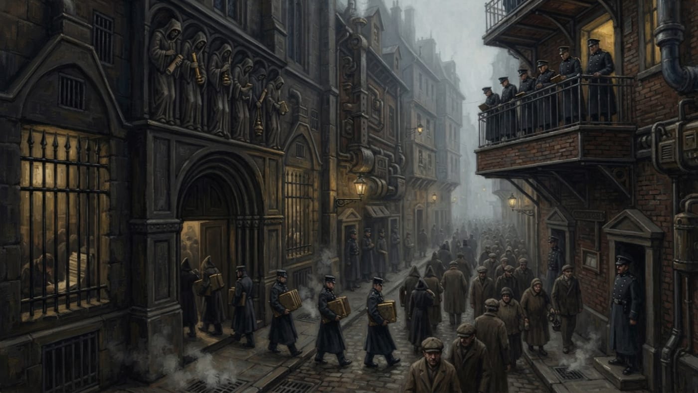 Hall of Confessions — Hall of Confessions, rendered as oil-painting.