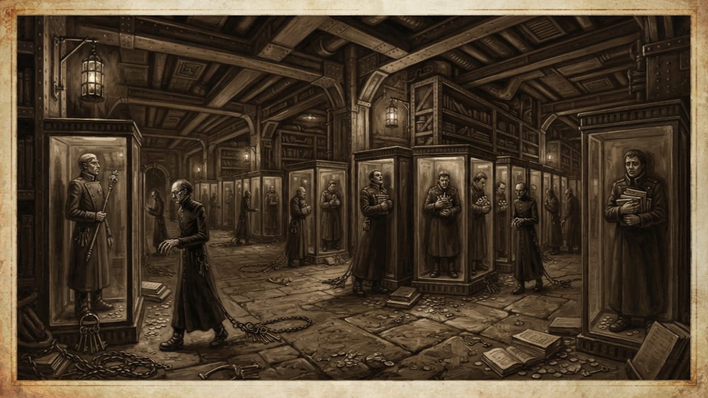 Hall of Surplus — Hall of Surplus, rendered as oil-painting.