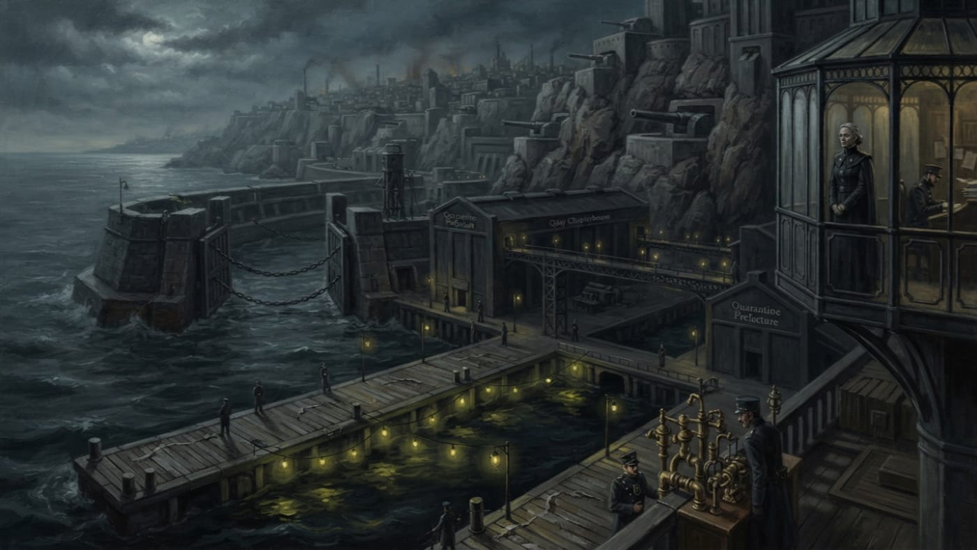Harbor Marshal Command — Harbor Marshal Command, rendered as oil-painting.