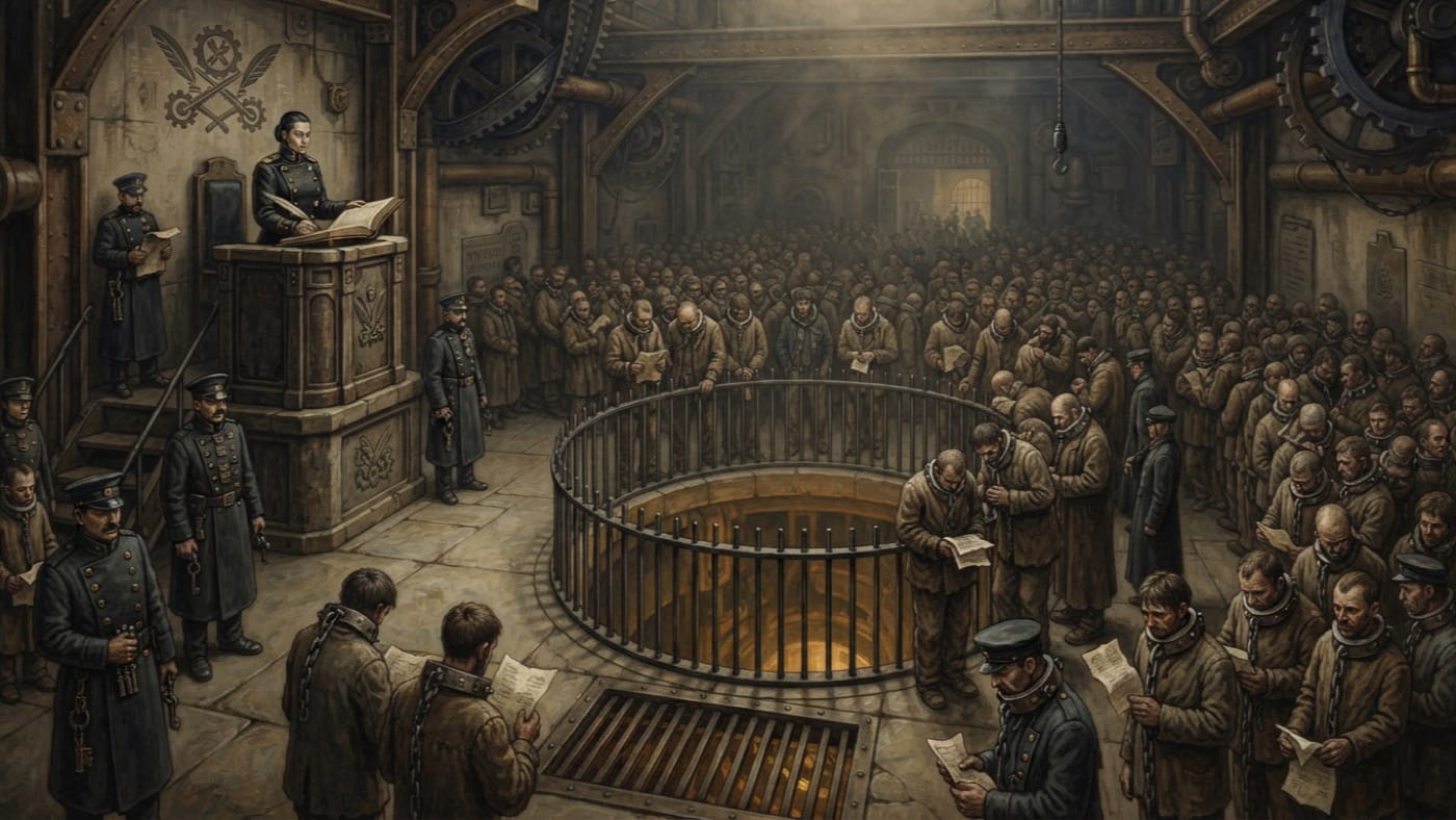 Hearing Hall — Hearing Hall, rendered as oil-painting.