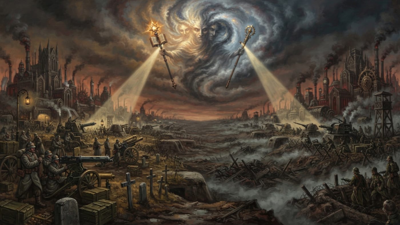 Heresy of the Complicit Creator — Heresy of the Complicit Creator, rendered as oil-painting.