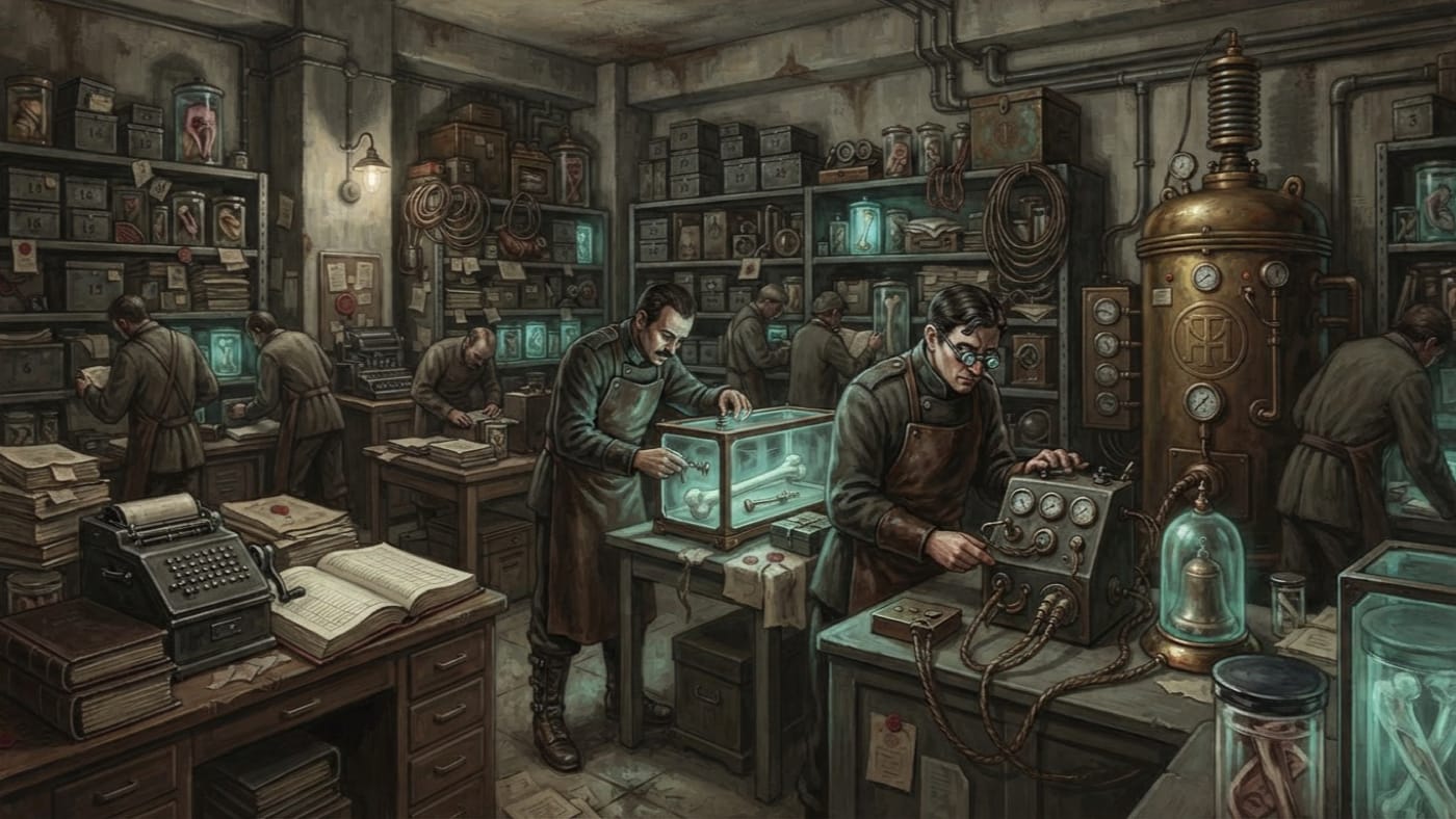 Heresy of the Unnecessary Creator — Heresy of the Unnecessary Creator, rendered as oil-painting.