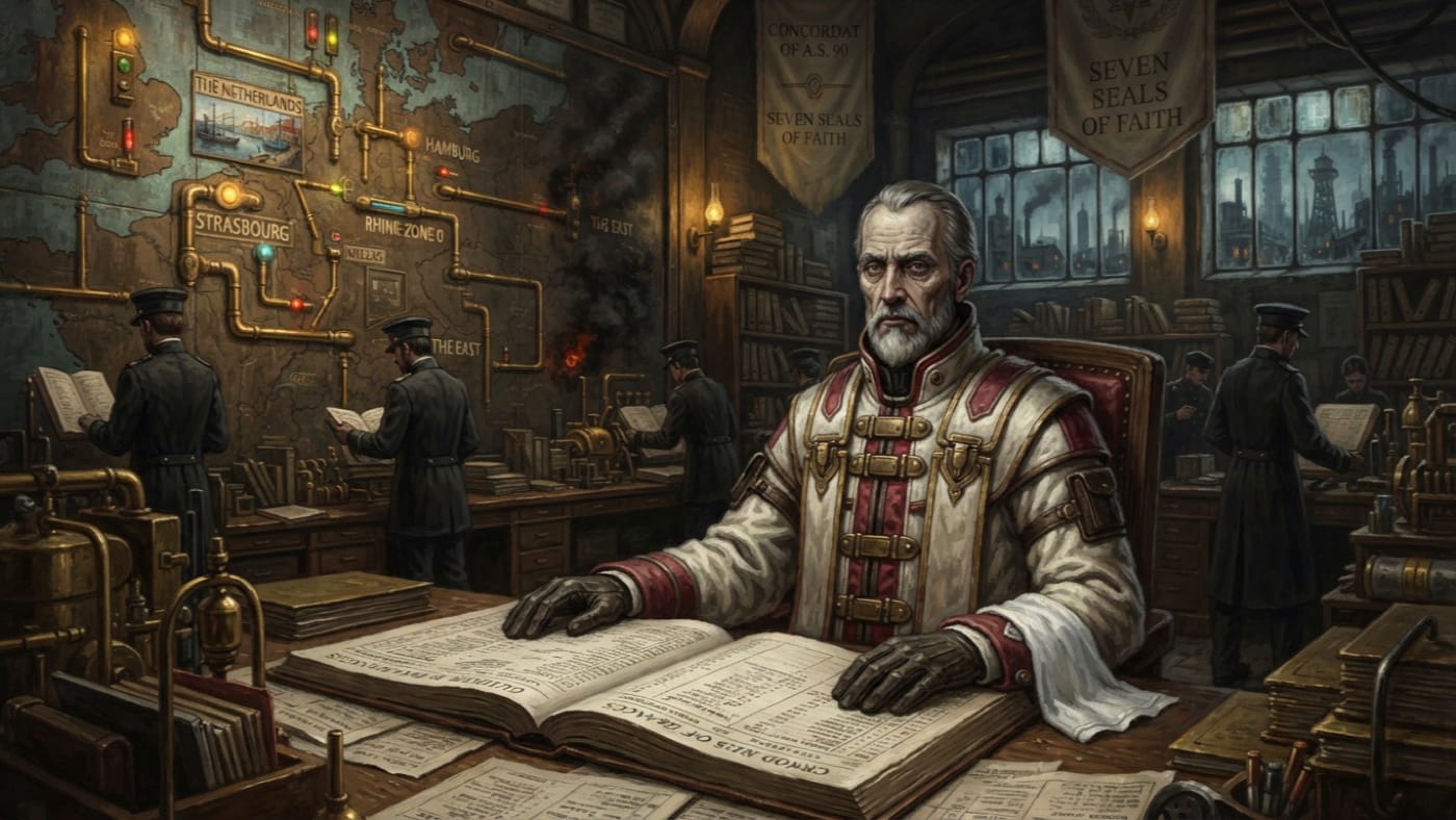 Hierarch of Concord — Hierarch of Concord, rendered as oil-painting.