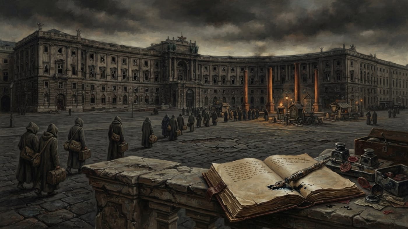 Hofburg Palace — Hofburg Palace, rendered as oil-painting.