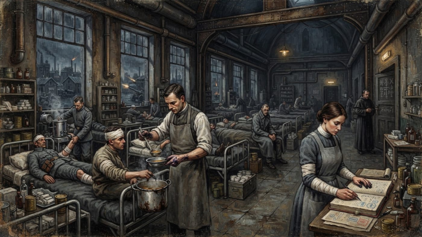 Hospital of Saint Sebastian — Hospital of Saint Sebastian, rendered as oil-painting.