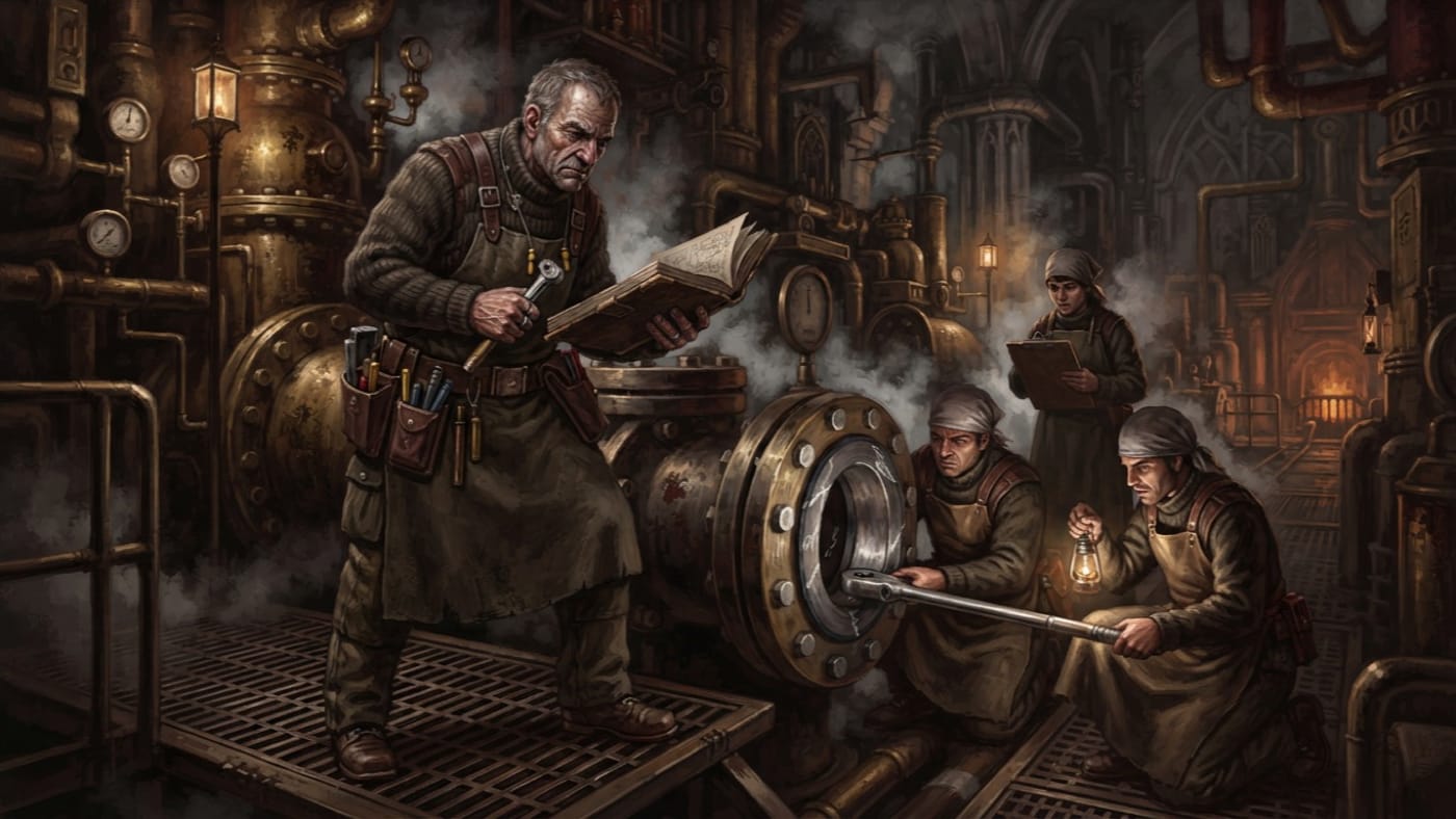 Hymn-Gasket Master — Hymn-Gasket Master, rendered as oil-painting.
