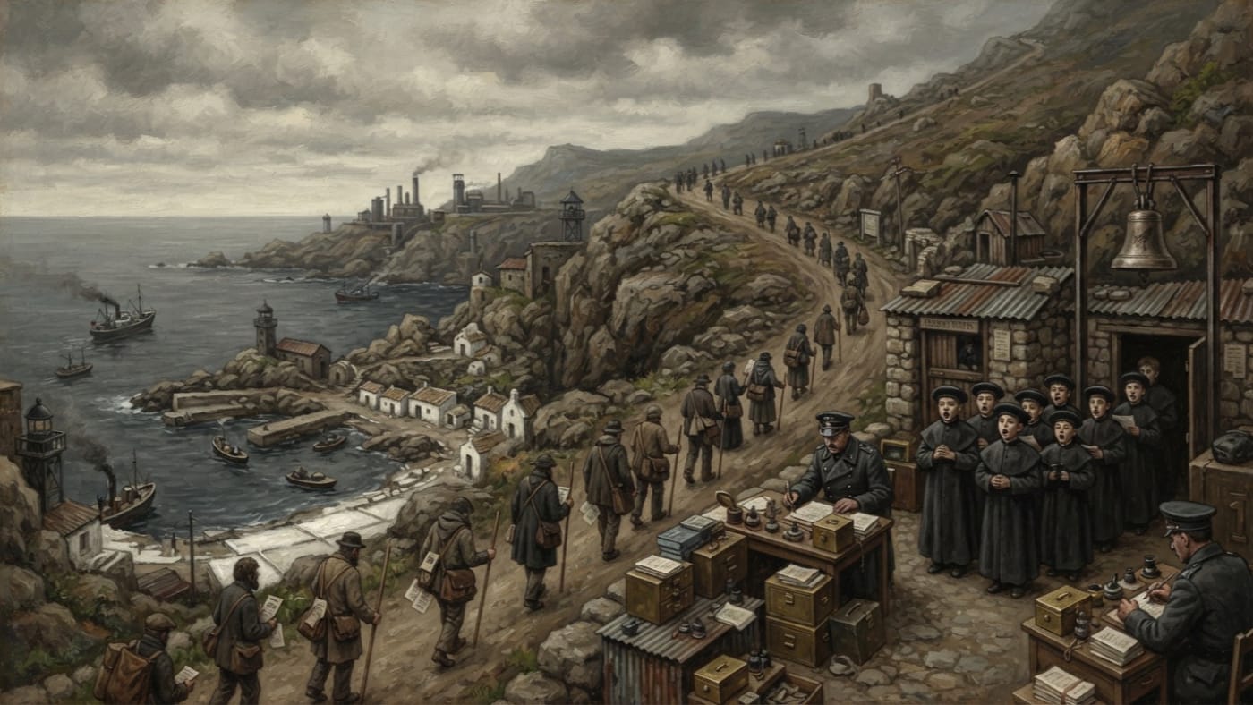 Iberian coast — Iberian coast, rendered as oil-painting.