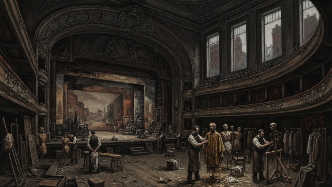 Imperial Theatre — Imperial Theatre, rendered as oil-painting.