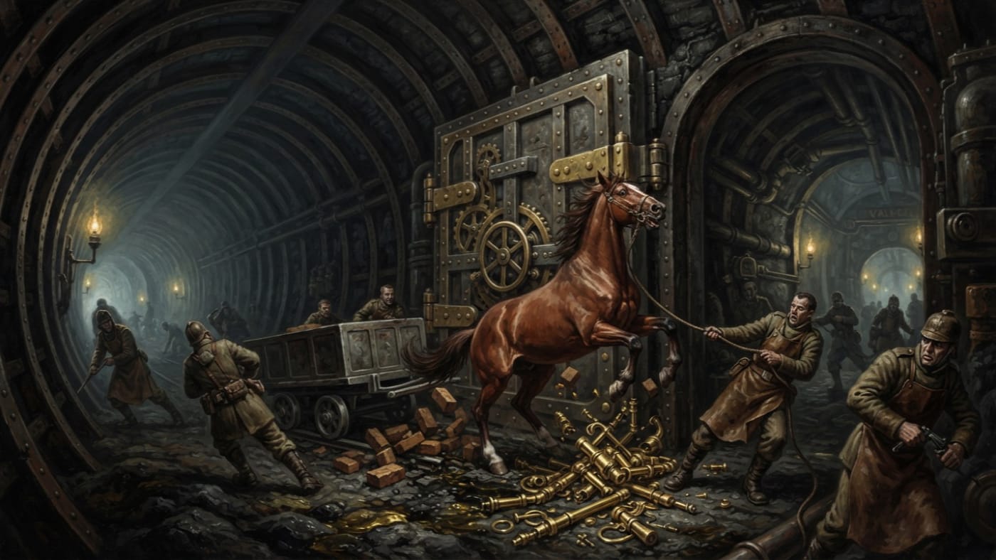 Incident of A.S. 141 — Incident of A.S. 141, rendered as oil-painting.
