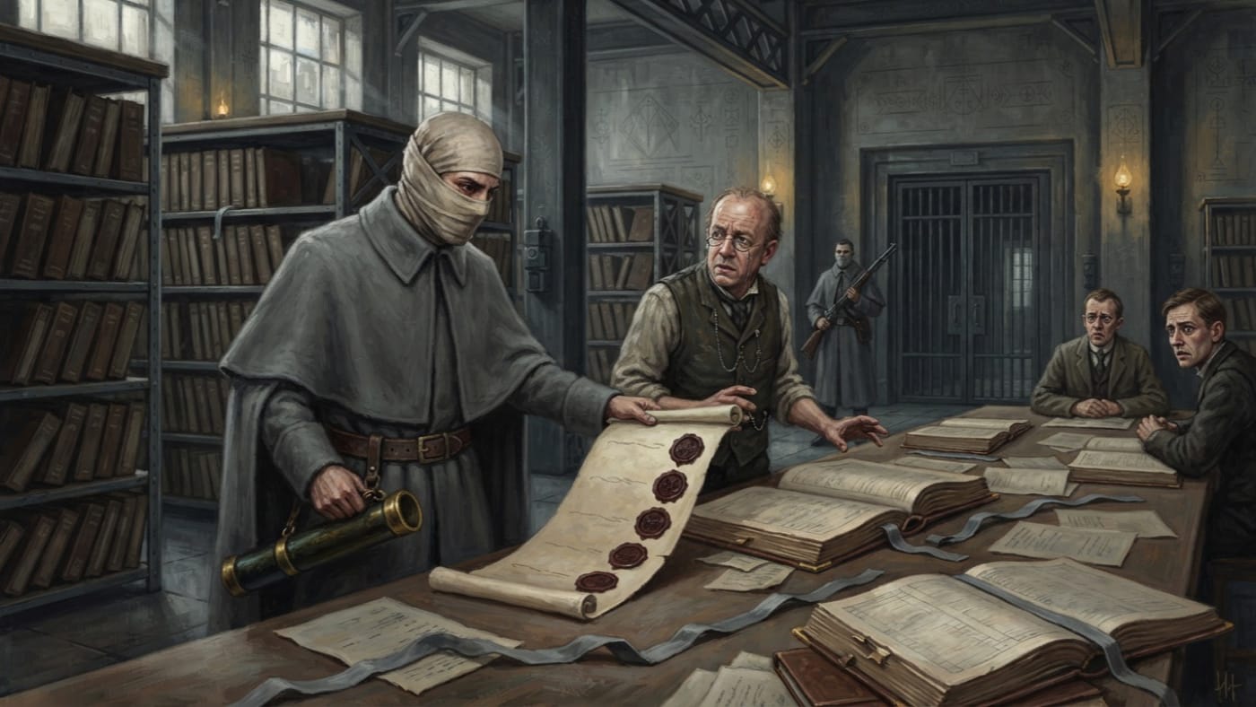 Indiction Writ — Indiction Writ, rendered as oil-painting.