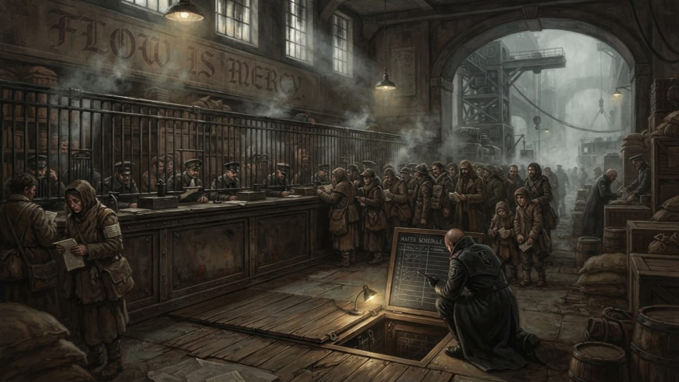 Ink Dock — Ink Dock, rendered as oil-painting.