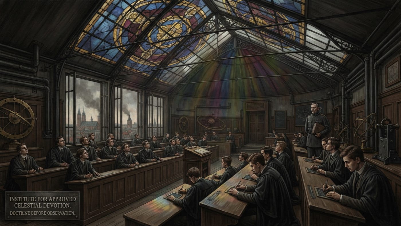 Institute for Approved Celestial Devotion — Institute for Approved Celestial Devotion, rendered as oil-painting.