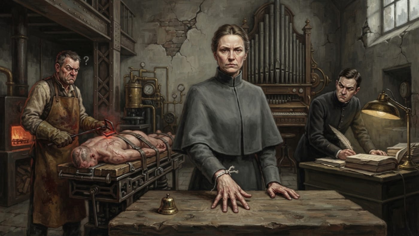 Irena Vos — Irena Vos, rendered as oil-painting.