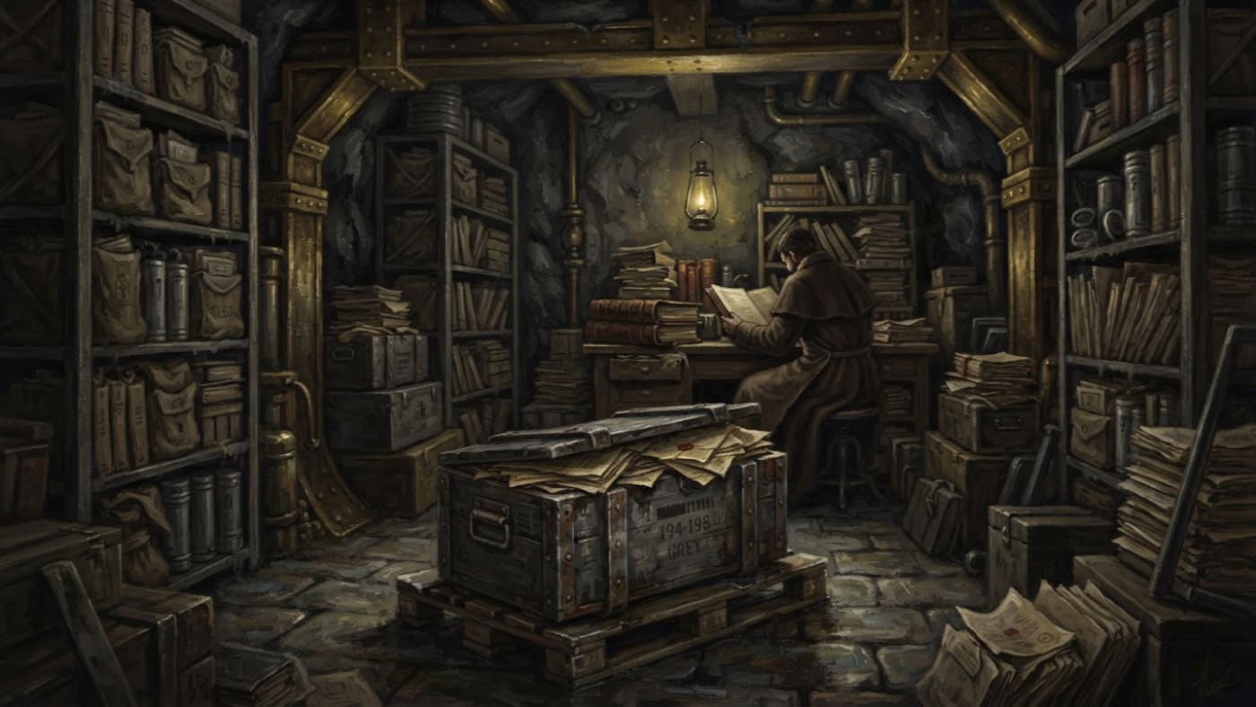 Irongate crate — Irongate crate, rendered as oil-painting.