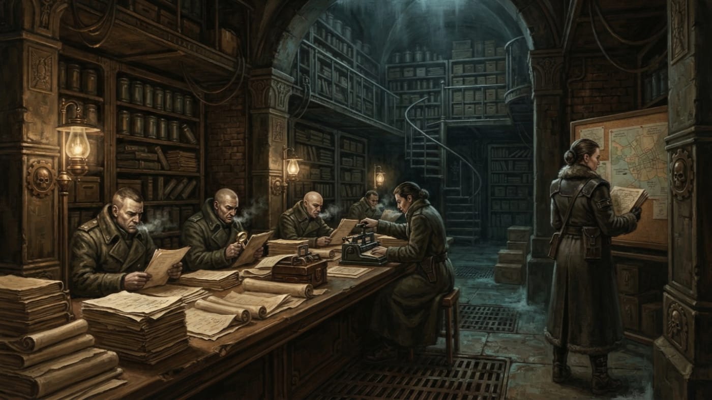Joint Investigatory Cloister — Joint Investigatory Cloister, rendered as oil-painting.