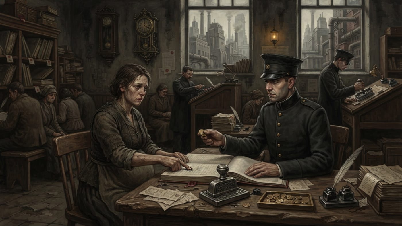 Labour Tokens — Labour Tokens, rendered as oil-painting.