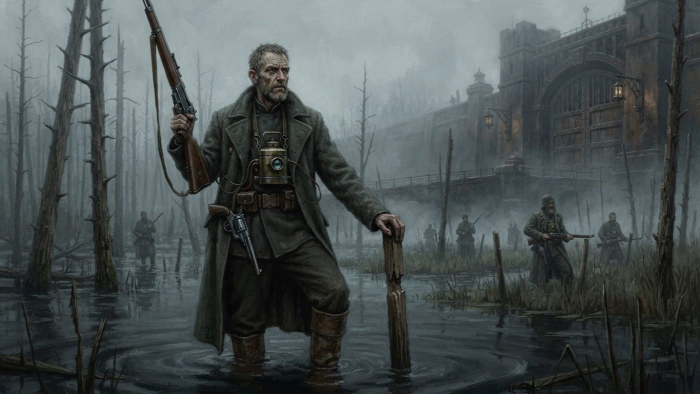 Lake-Captain Kaspar Dreyse — Lake-Captain Kaspar Dreyse, rendered as oil-painting.