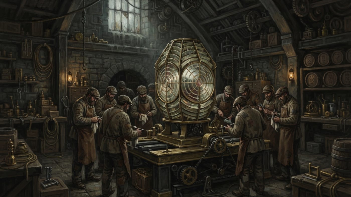 Lanternwright Knot — Lanternwright Knot, rendered as oil-painting.