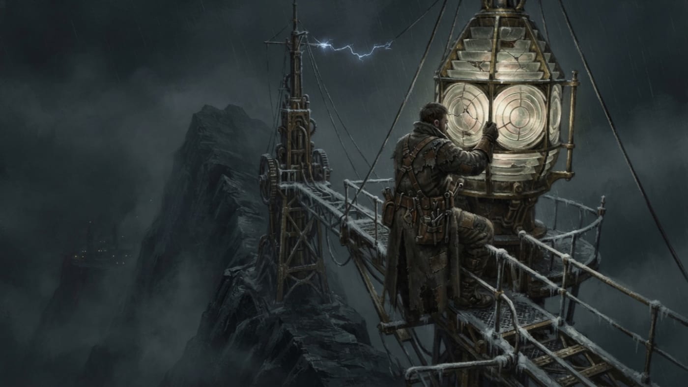Lanternwright mechanics — Lanternwright mechanics, rendered as oil-painting.