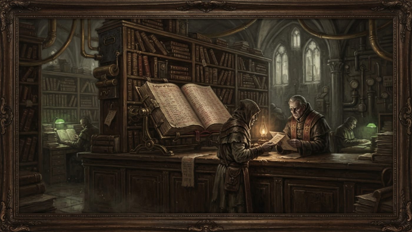 Ledger of Years — Ledger of Years, rendered as oil-painting.