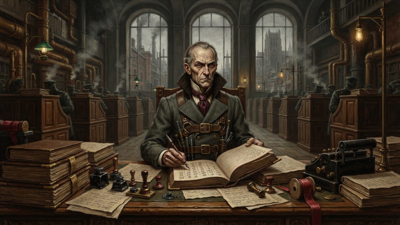 Ledger Prefect — Ledger Prefect, rendered as oil-painting.