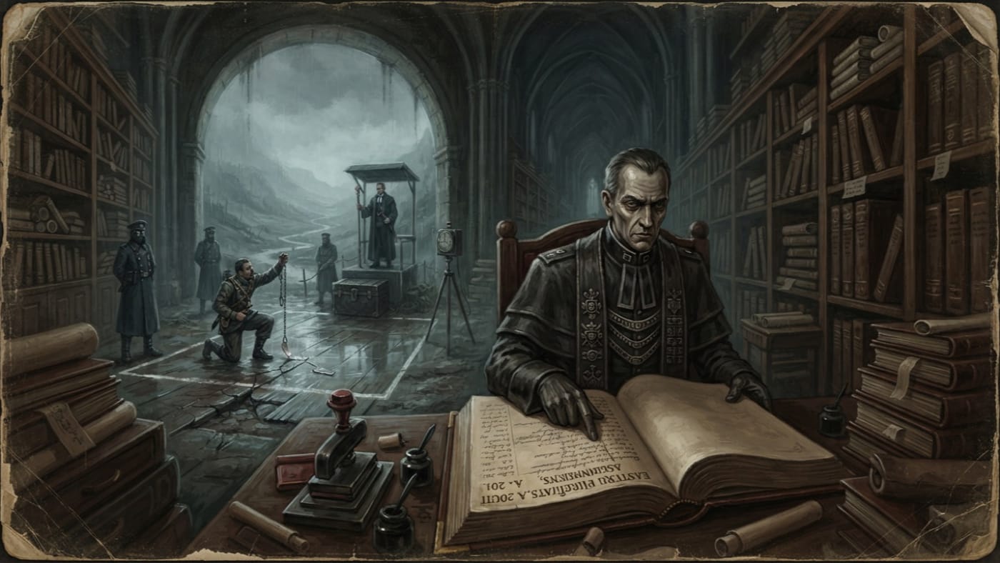Legal Prelates — Legal Prelates, rendered as oil-painting.