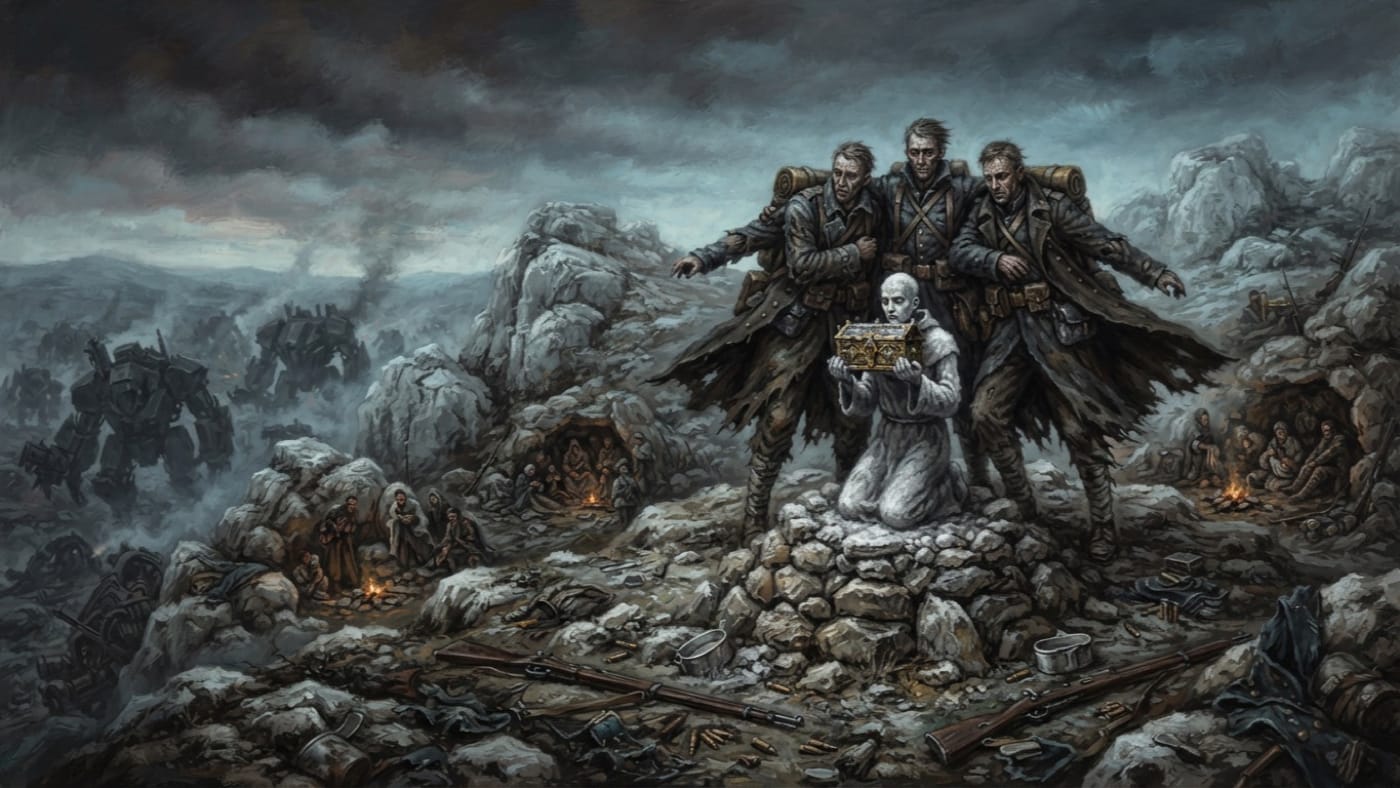 Lieutenant Petar Vladek — Lieutenant Petar Vladek, rendered as oil-painting.