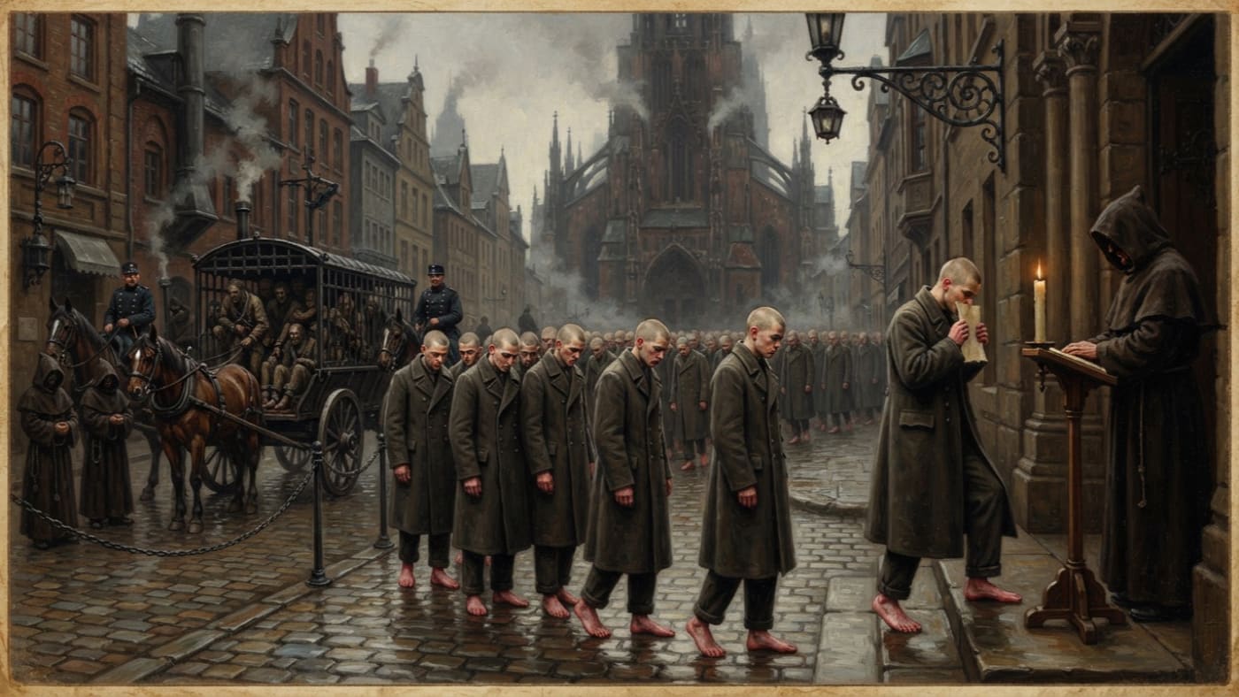 Litany of Twelve Errors — Litany of Twelve Errors, rendered as oil-painting.