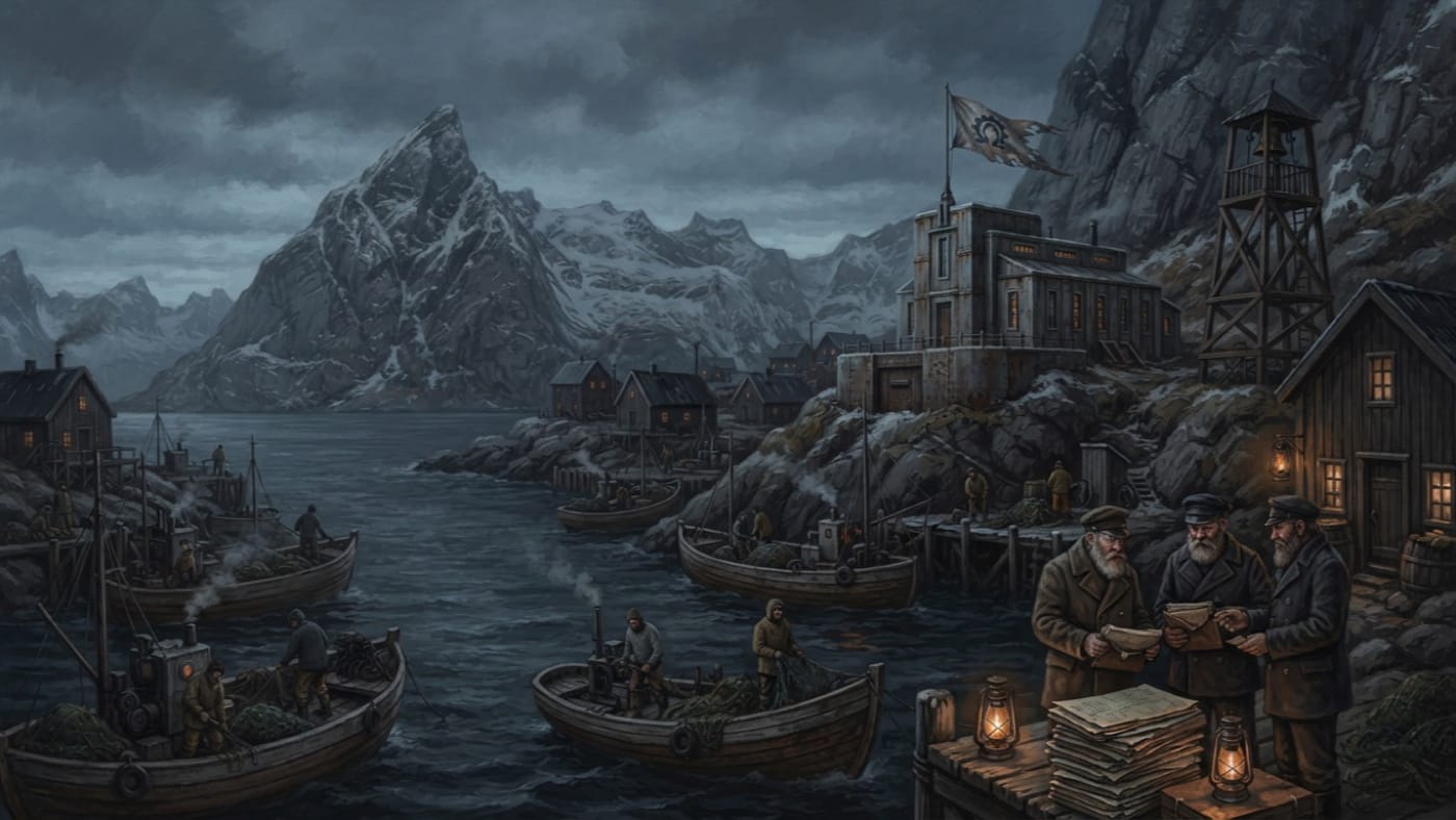 Lofoten Islands — Lofoten Islands, rendered as oil-painting.