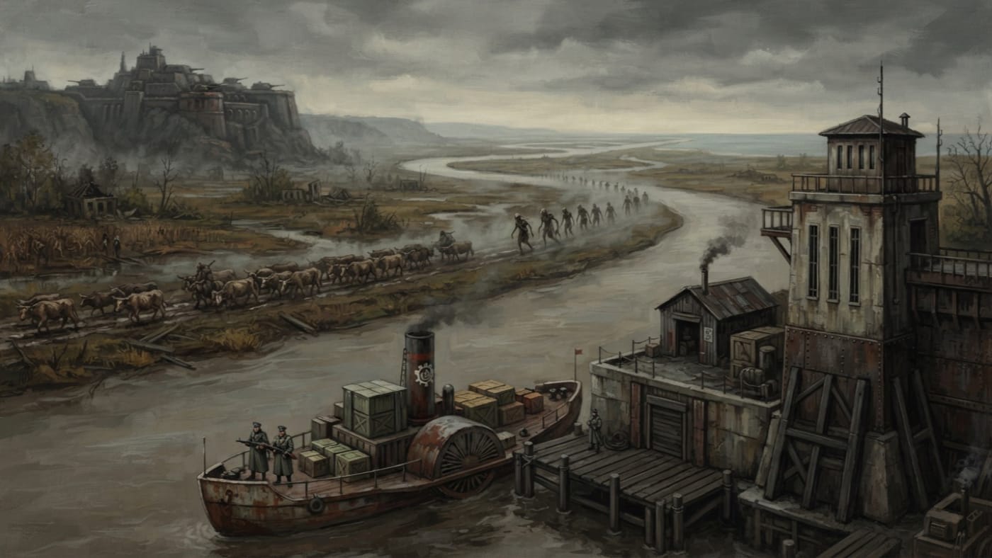 Lower Danube — Lower Danube, rendered as oil-painting.