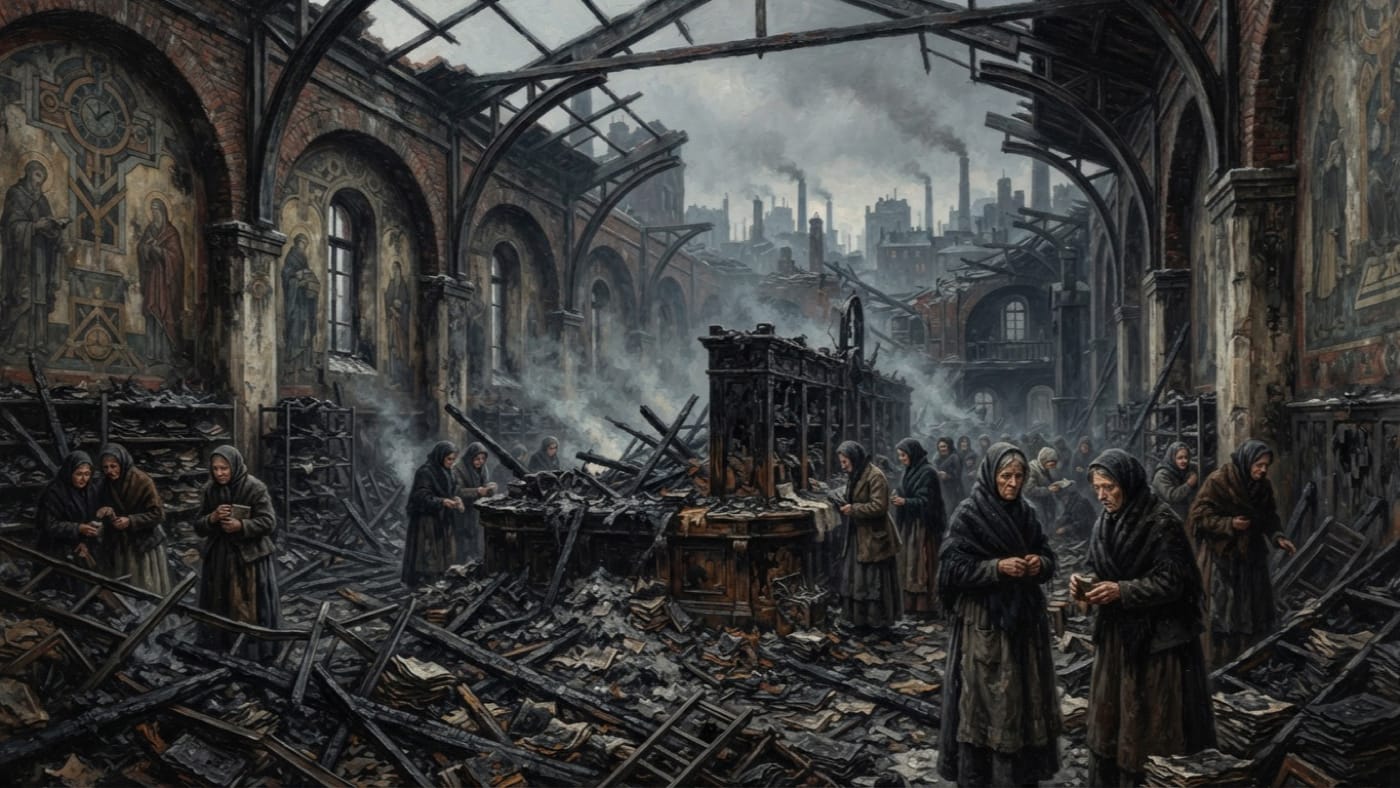 Lower District Tithe Office — Lower District Tithe Office, rendered as oil-painting.