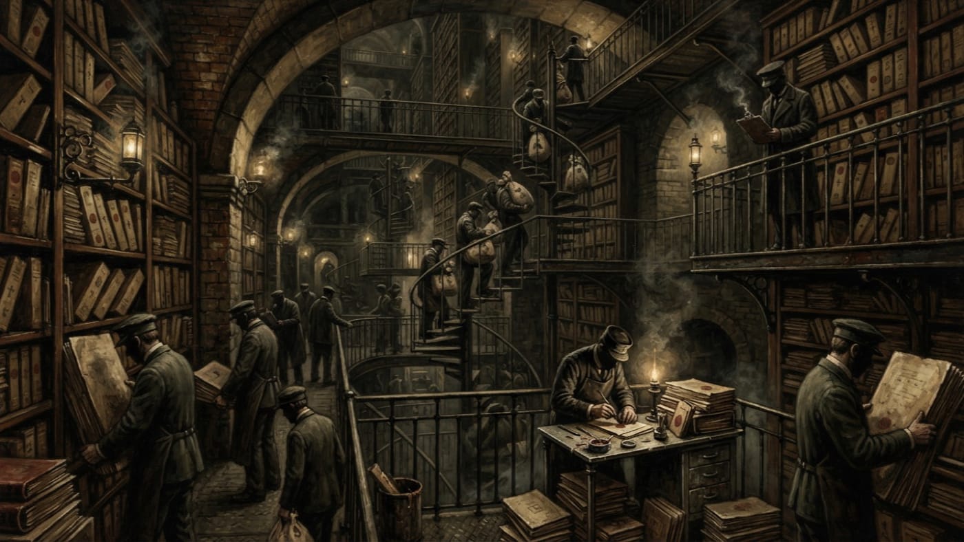 Lower Vaults — Lower Vaults, rendered as oil-painting.