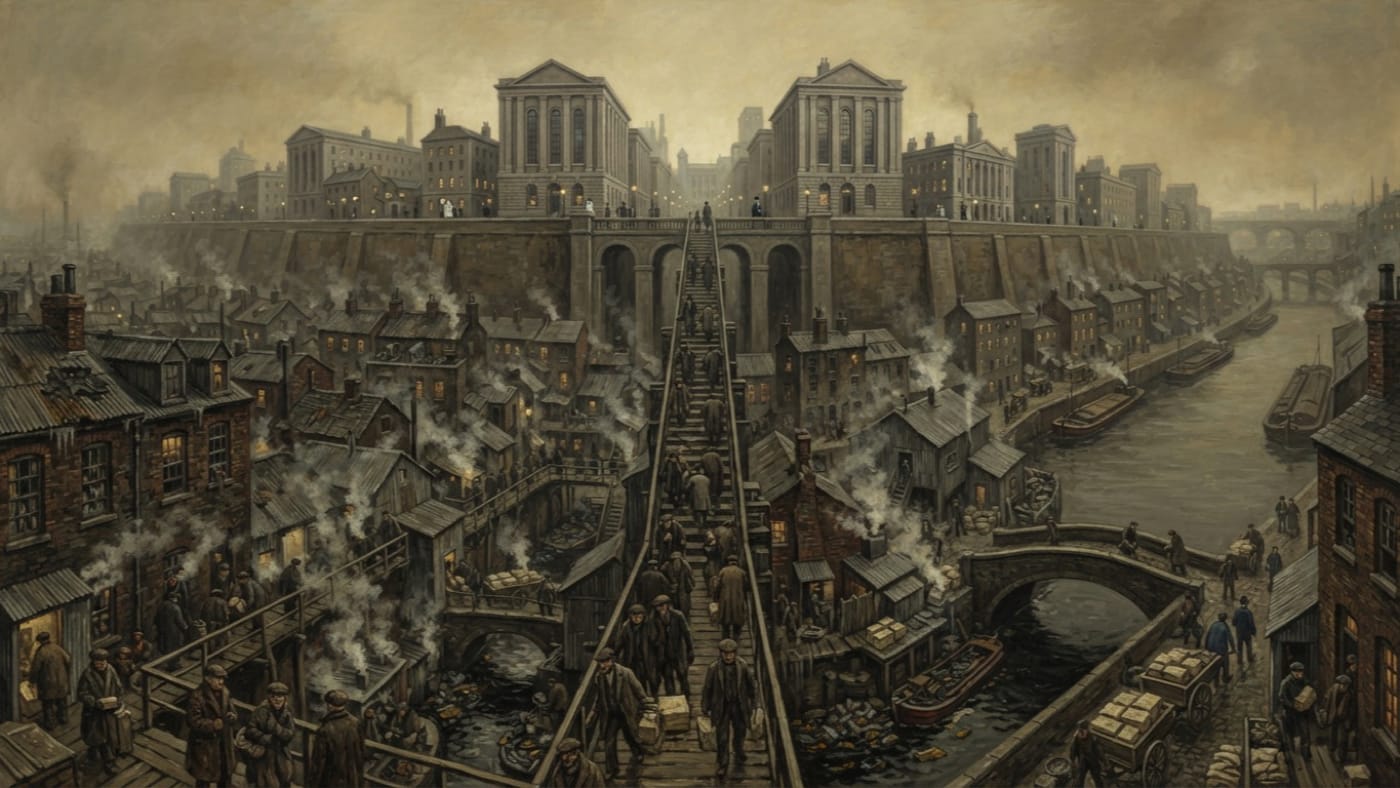 Lower Vire — Lower Vire, rendered as oil-painting.