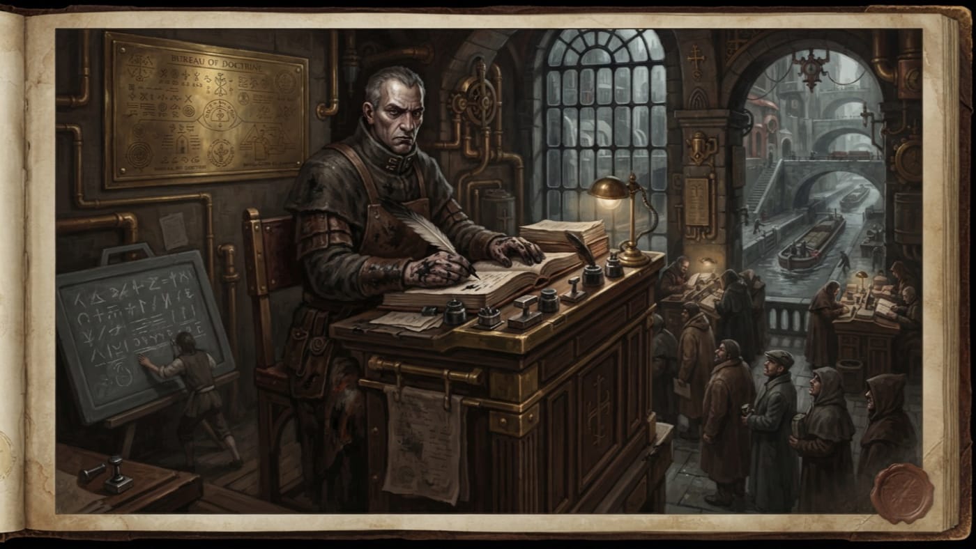 Chief Scribe Mael Arct — Chief Scribe Mael Arct, rendered as oil-painting.