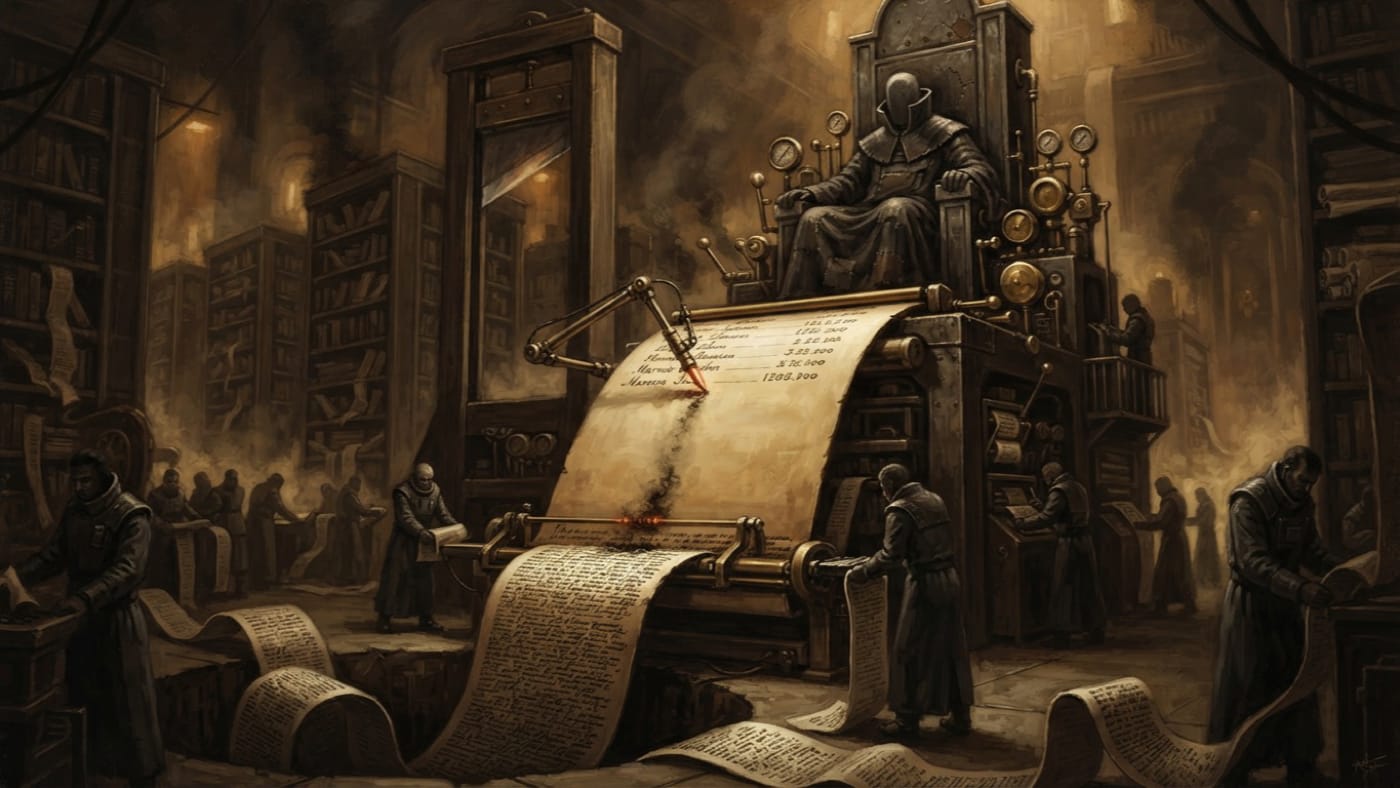 Margin Inheritance — Margin Inheritance, rendered as oil-painting.