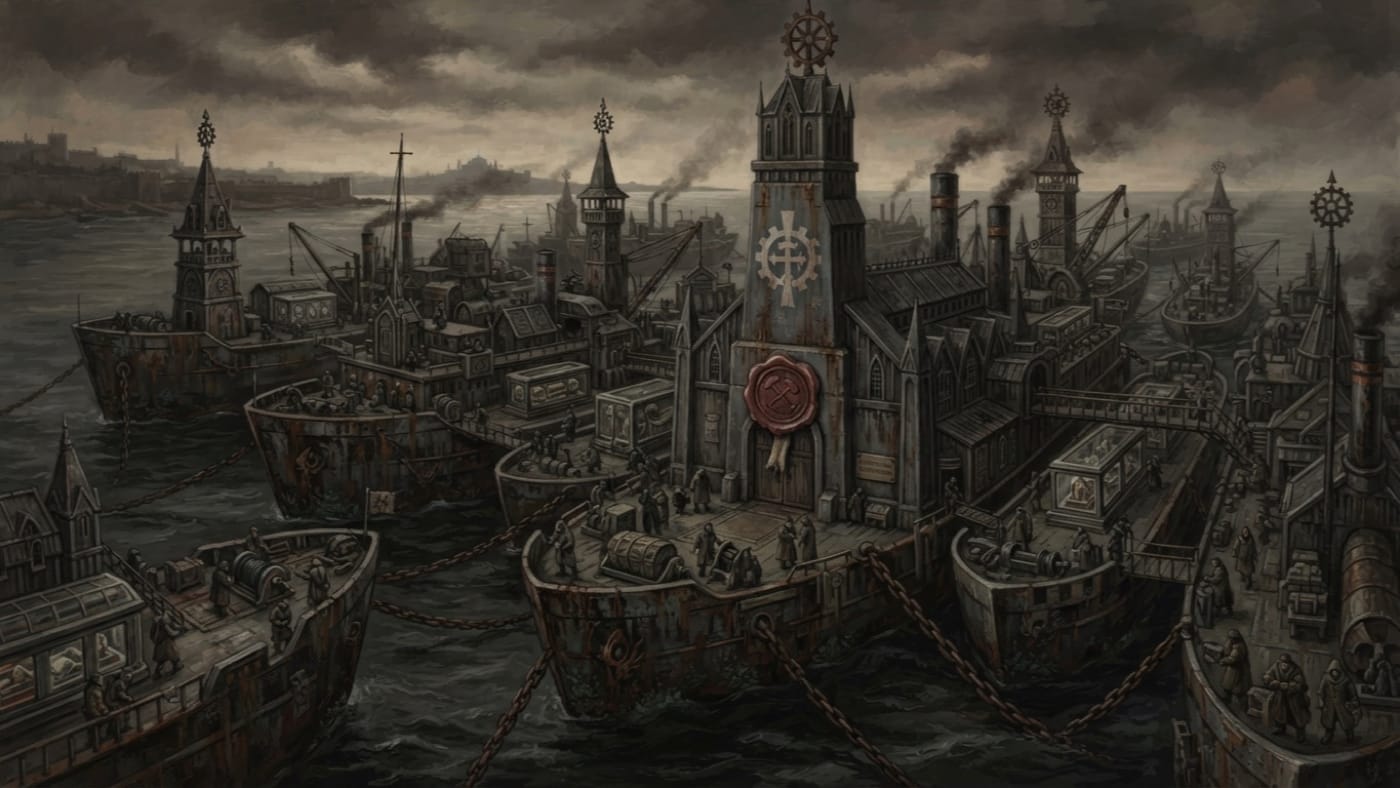 Maritime Reliquary Charter — Maritime Reliquary Charter, rendered as oil-painting.