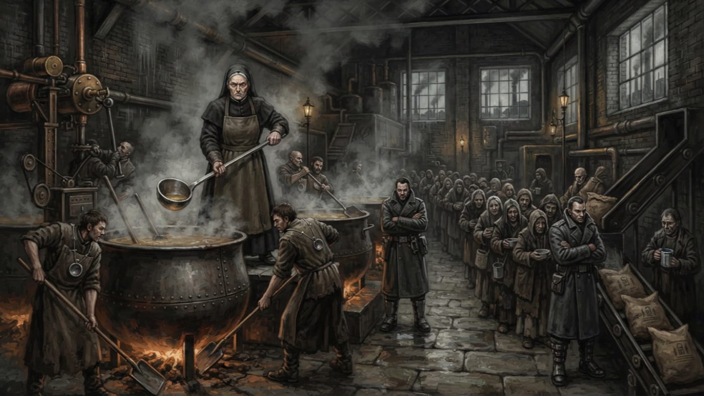 Marrow Kitchens of Saint Ilka — Marrow Kitchens of Saint Ilka, rendered as oil-painting.