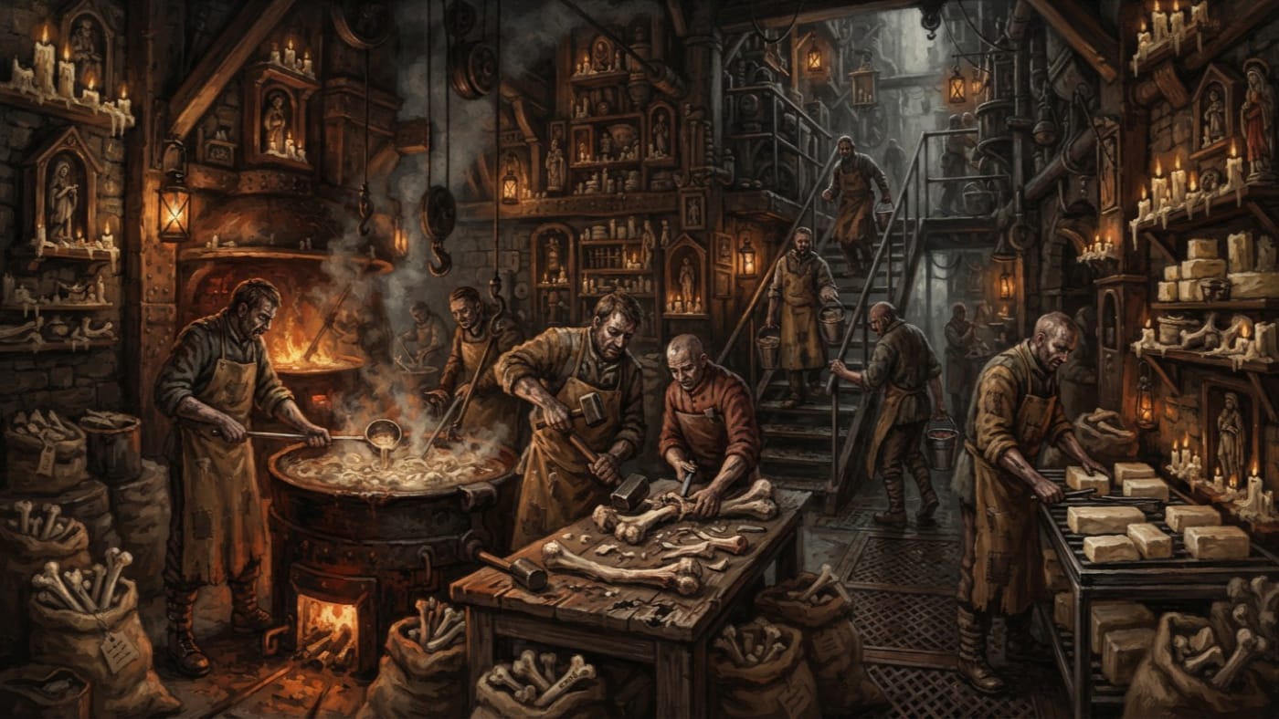 Marrow Makers — Marrow Makers, rendered as oil-painting.