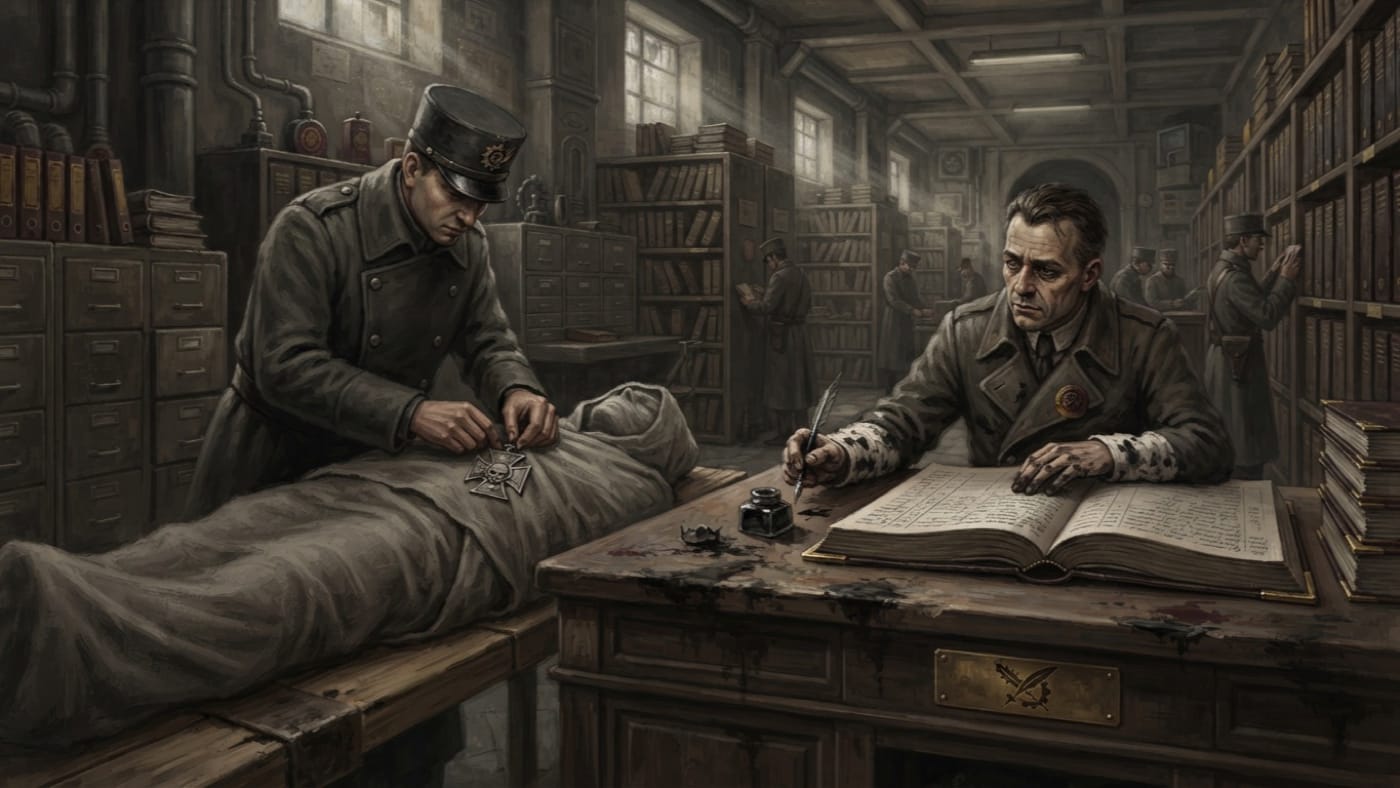 Ledger of Honourable Dust — Ledger of Honourable Dust, rendered as oil-painting.