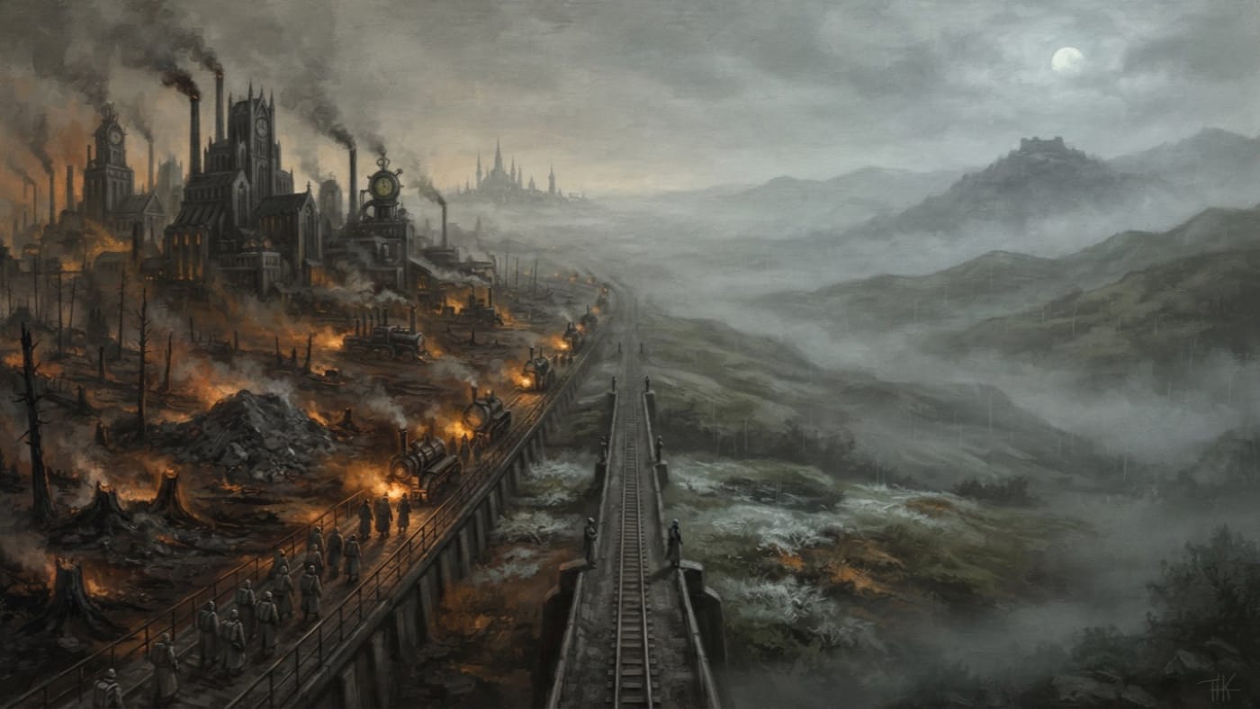 Maldrake-Syrion feud — Maldrake-Syrion feud, rendered as oil-painting.
