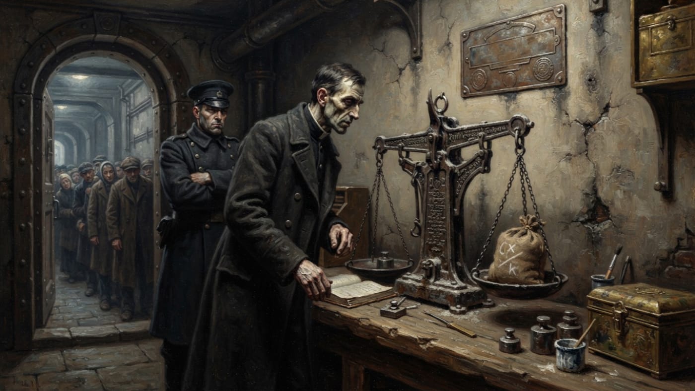 Martial Code 14-A — Martial Code 14-A, rendered as oil-painting.