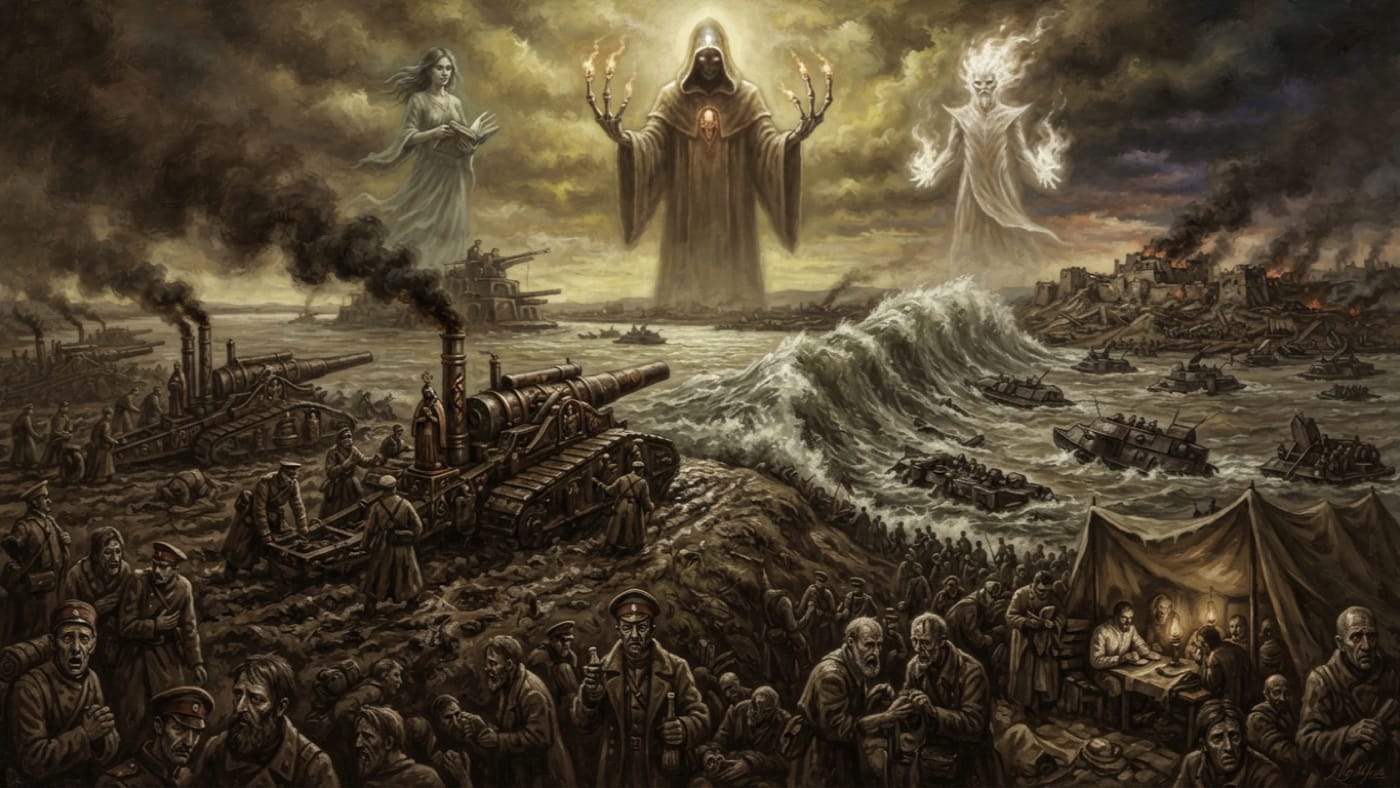 Martial Miracle — Martial Miracle, rendered as oil-painting.