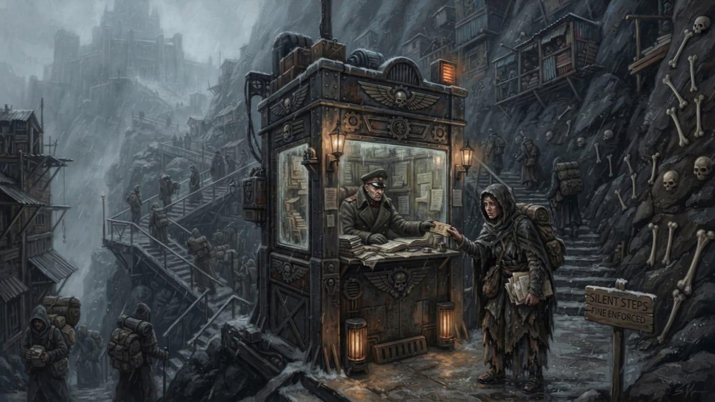 Martyr-Credits — Martyr-Credits, rendered as oil-painting.