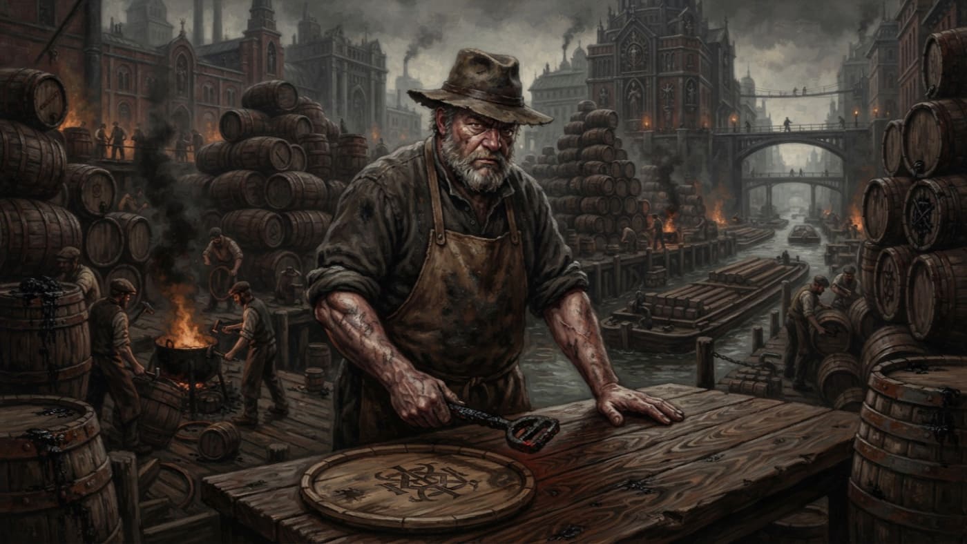 Master Cooper Vell Arno — Master Cooper Vell Arno, rendered as oil-painting.
