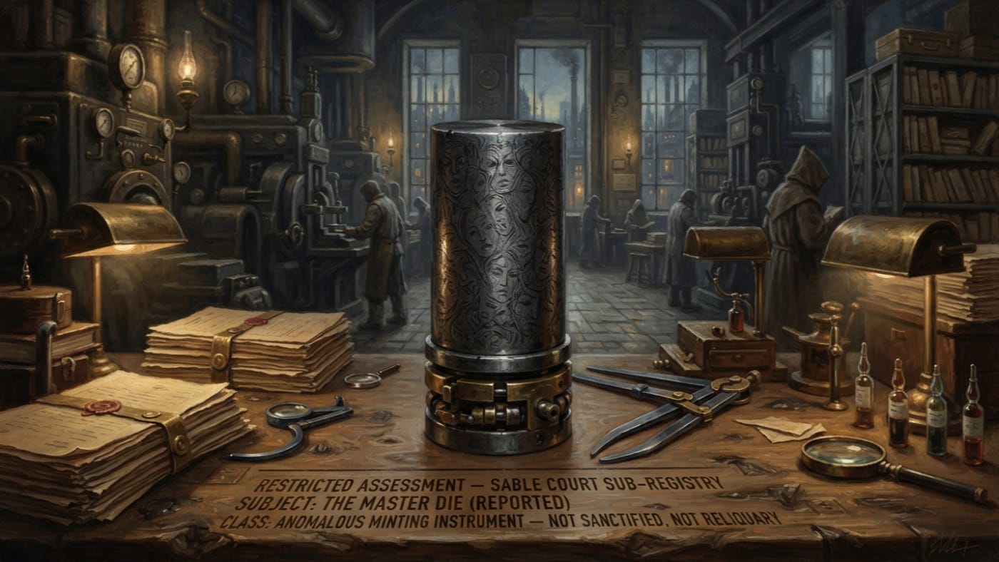 The Master Die — The Master Die, rendered as oil-painting.