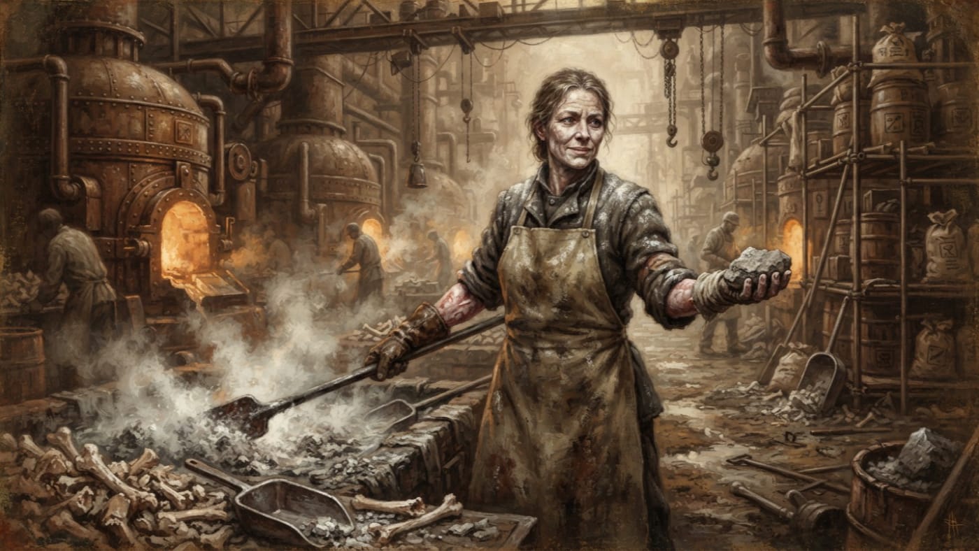 Master Melter Gretz — Master Melter Gretz, rendered as oil-painting.